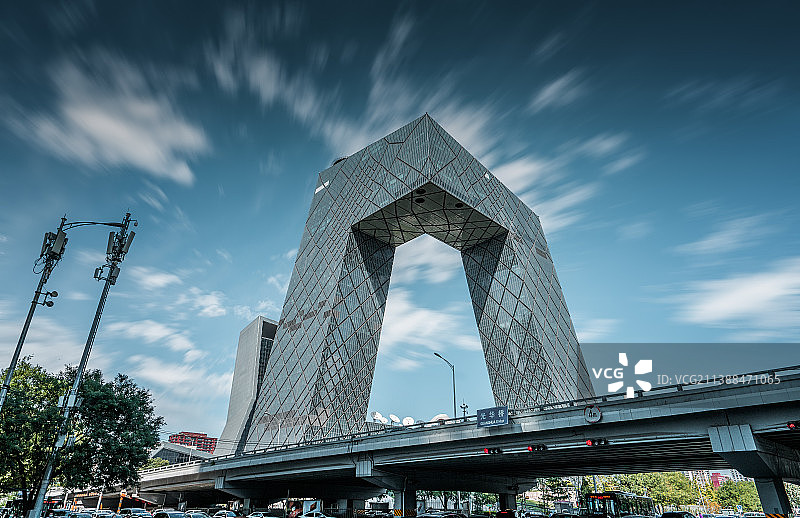 北京中央电视台大楼图片素材