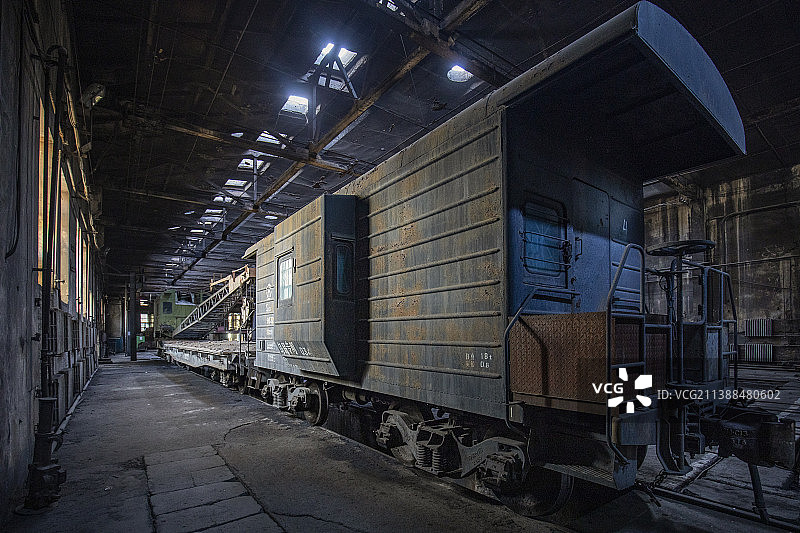 哈密三道岭煤矿最后的蒸汽火车图片素材