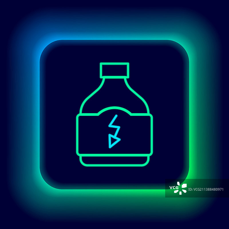 发光的霓虹灯运动营养健美图片素材