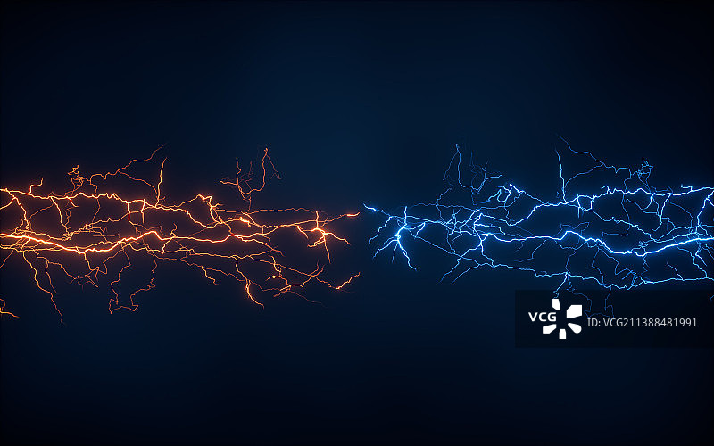 闪电特效3D渲染图片素材