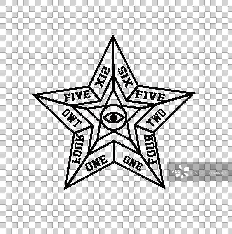 潮流图案之星之眼图片素材