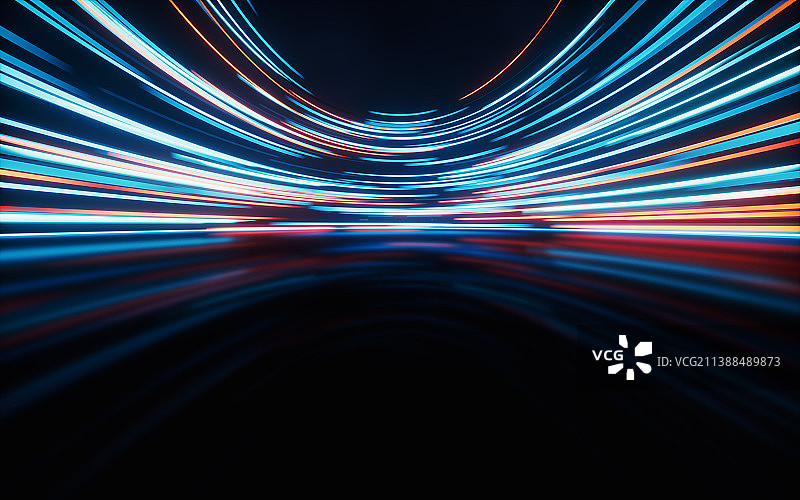 绚丽渐变流光光效背景3D渲染图片素材