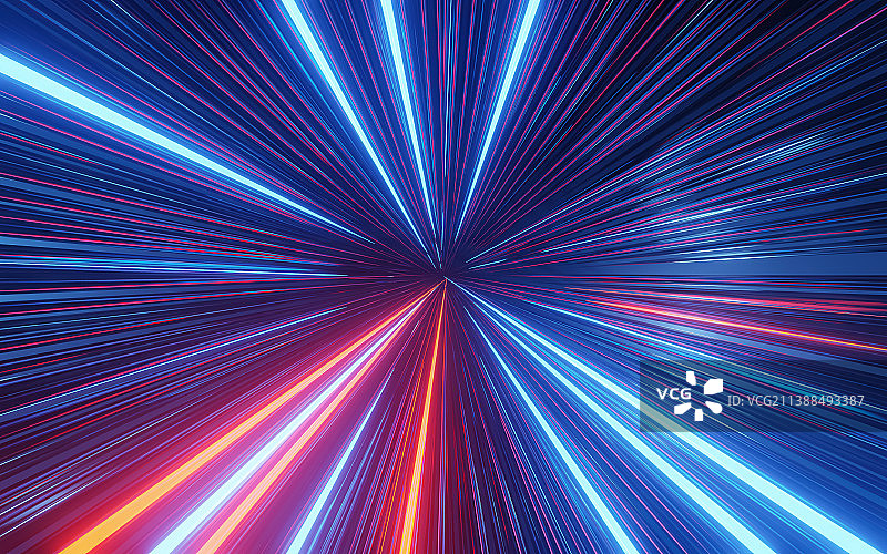 未来感科技感光线隧道穿梭光速前进图片素材