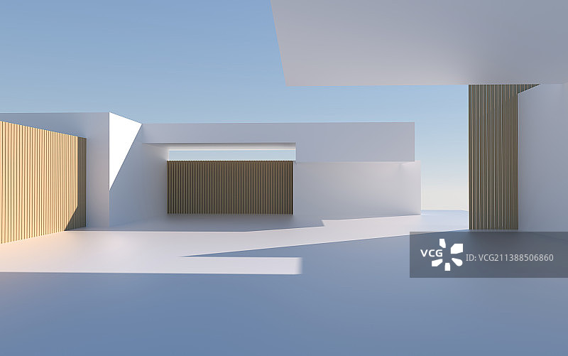 别墅建筑与建筑停车场图片素材