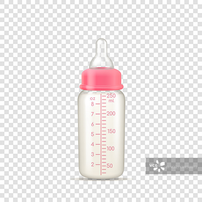 逼真的婴儿奶瓶图片素材