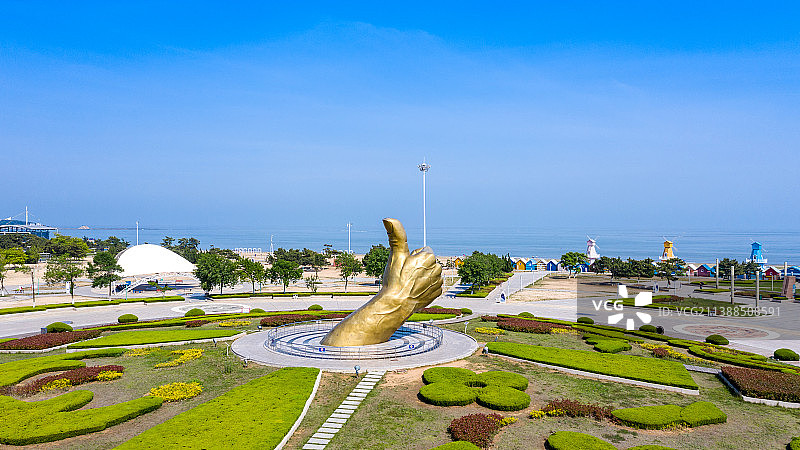 山东乳山银滩夏季风光图片素材