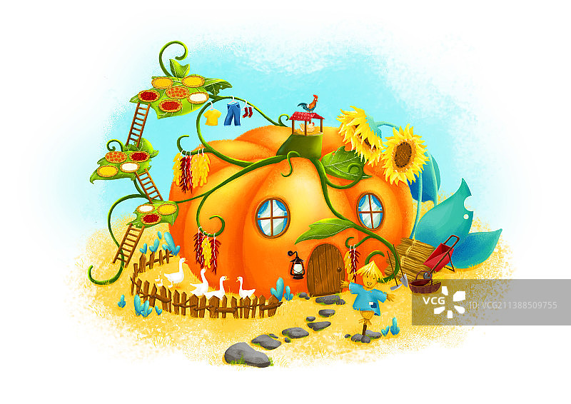 南瓜屋创意房子图片素材