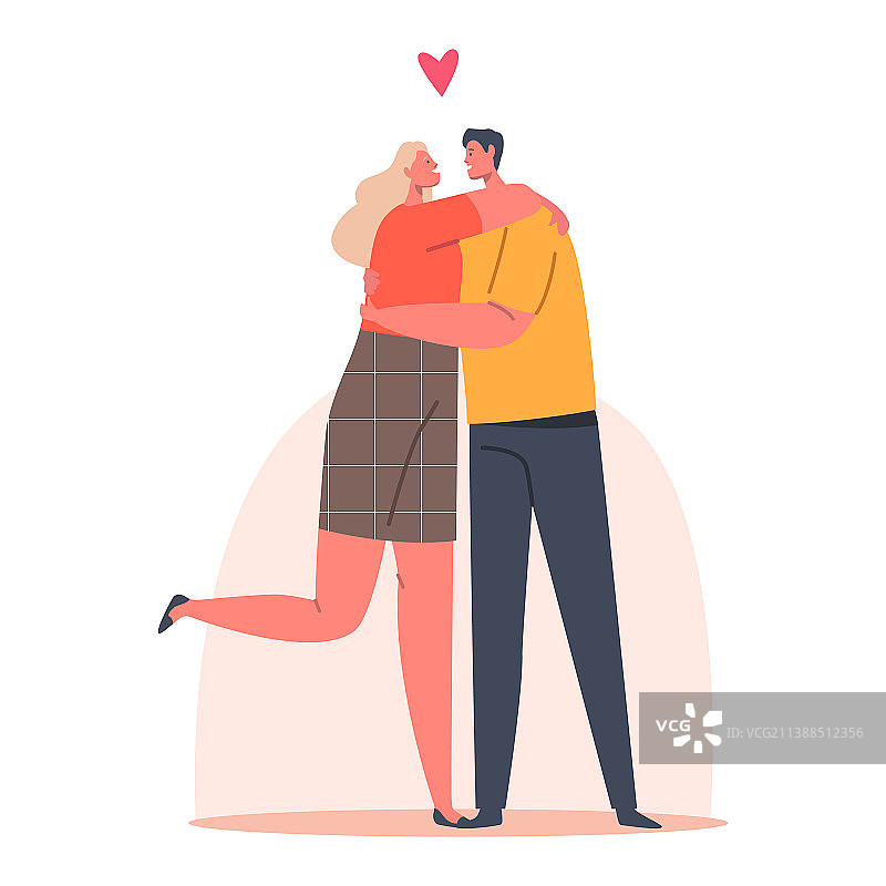 快乐的男女拥抱图片素材