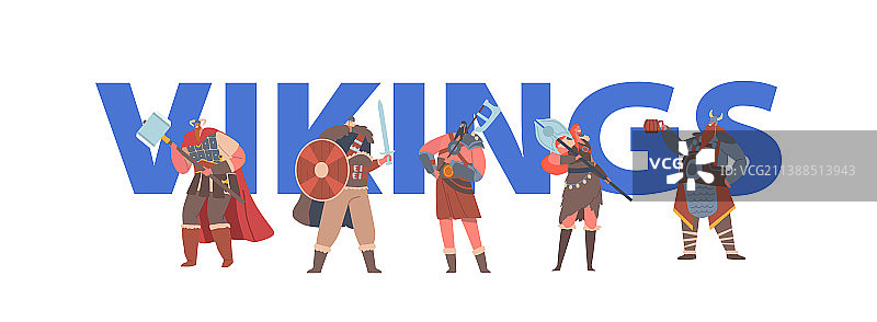 维京概念男女角色图片素材