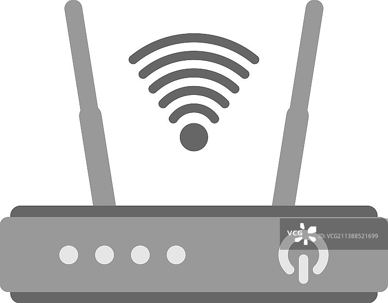 无线路由器图标设计模板图片素材