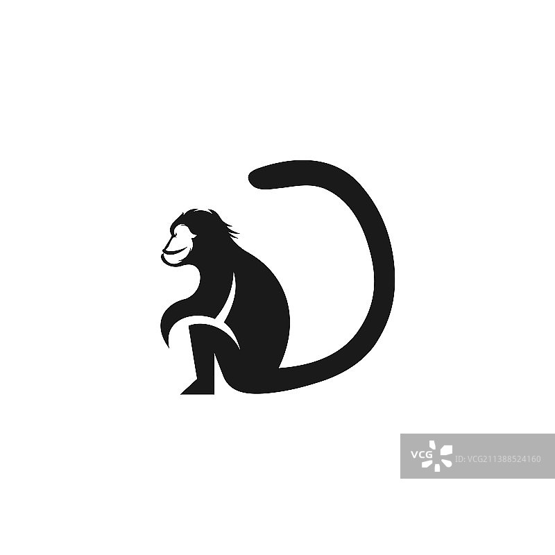 猴子动物商业Logo设计图片素材