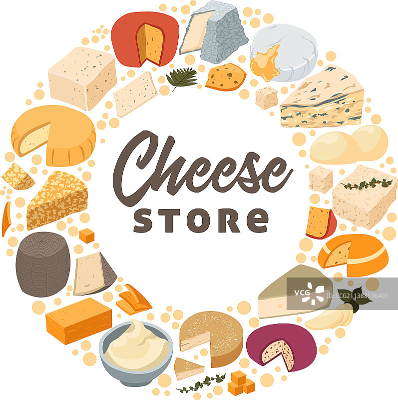 天然美味的奶酪店乳制品图片素材