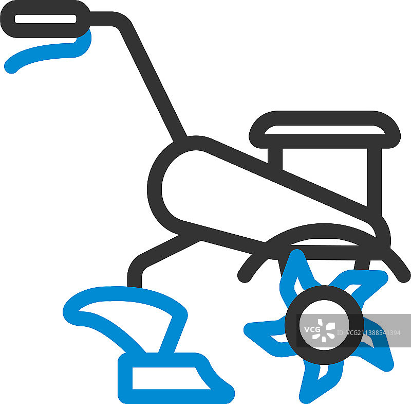 花园耕耘机图标图片素材