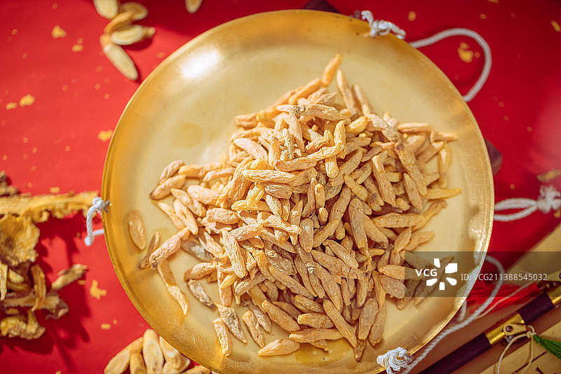 中国古代中医草药麦冬图片素材