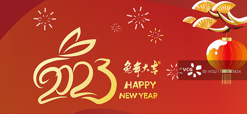 正月闹元宵玉兔送春到年画海报图片素材