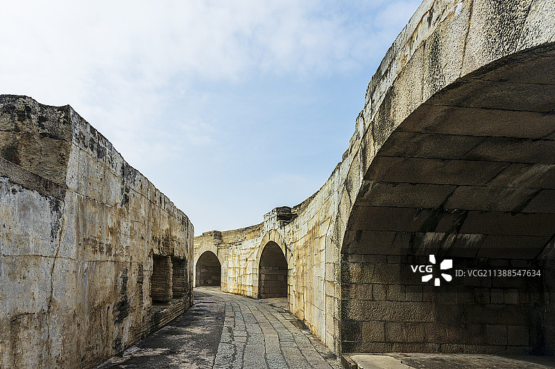 鸦片战争威远炮台遗址图片素材