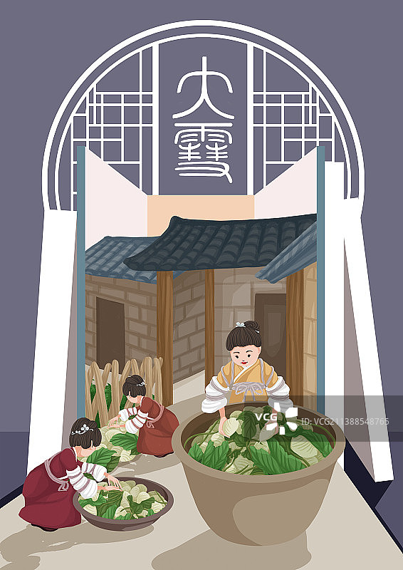 大雪腌萝卜图片素材