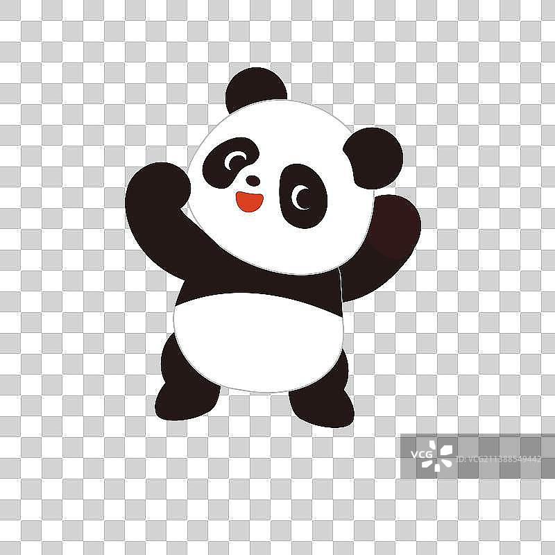 可爱的熊猫图片素材