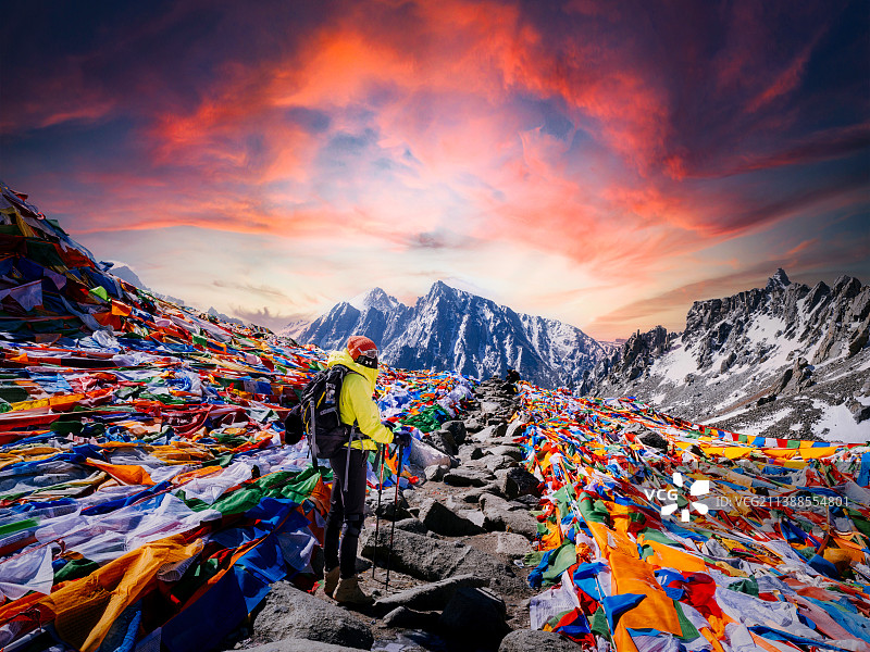 冈仁波齐转山图片素材