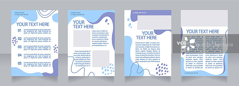 清洁服务促销宣传册空白版式图片素材