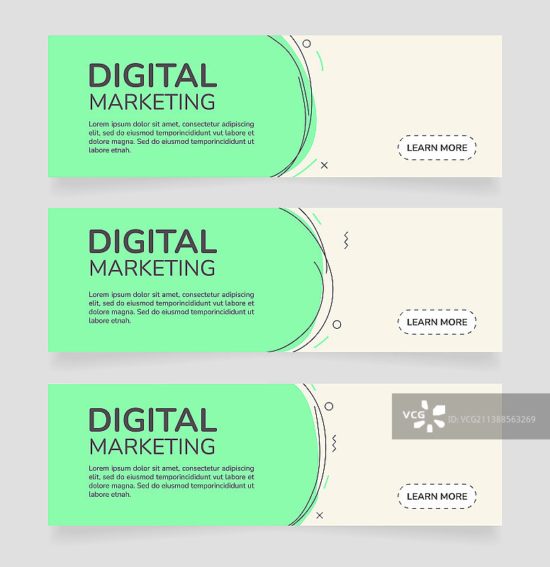 数字营销横幅网页设计图片素材