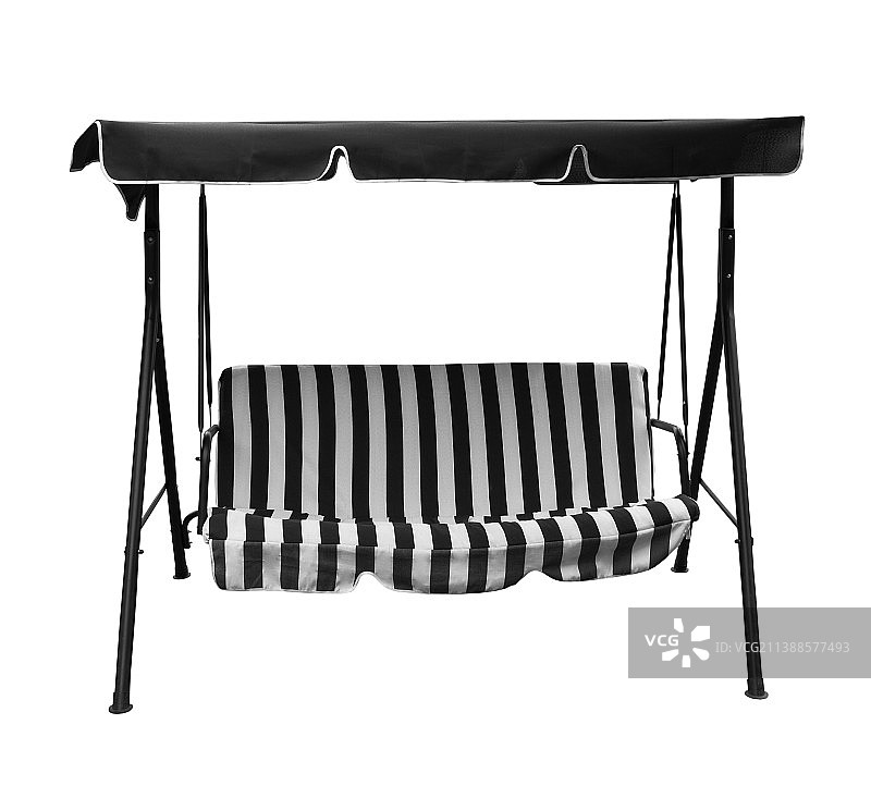 白色背景下的空椅子图片素材