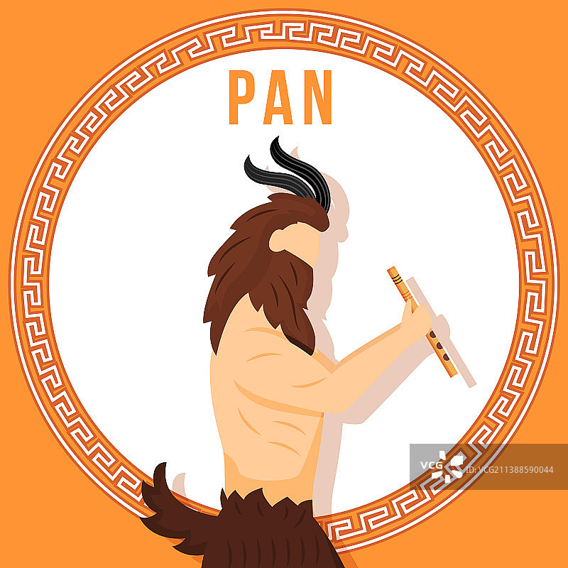 橙色社交媒体帖子模型：古希腊平底锅图片素材