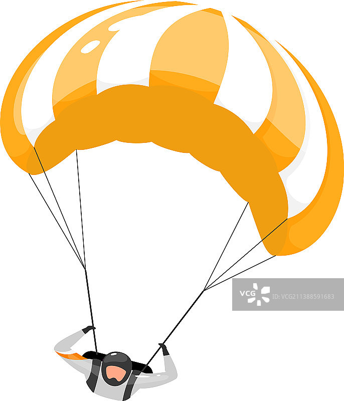 跳伞扁平跳伞极限体验图片素材
