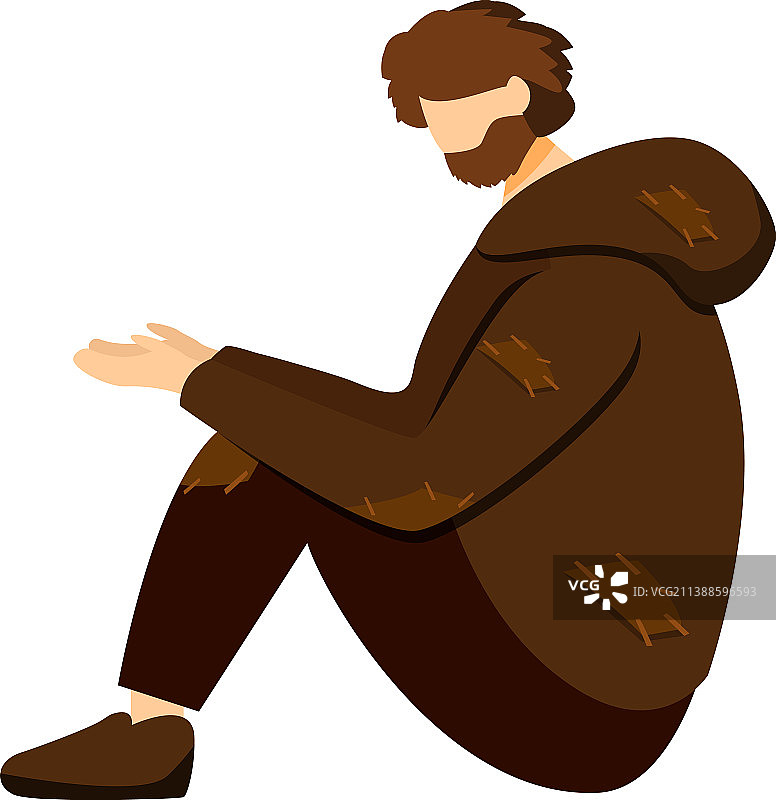 可怜的乞丐图片素材