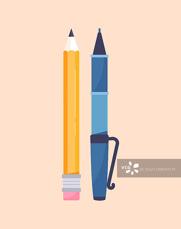 学习或工作文具概念图片素材