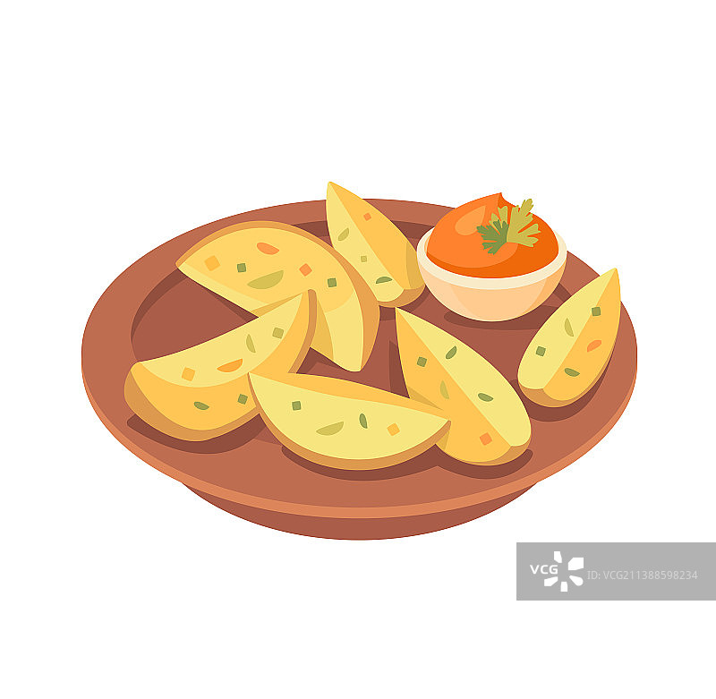 香料烤土豆创意概念图片素材