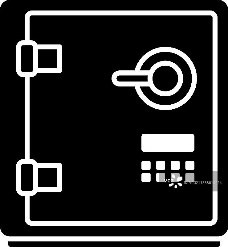隔离的保险箱图标设计模板图片素材