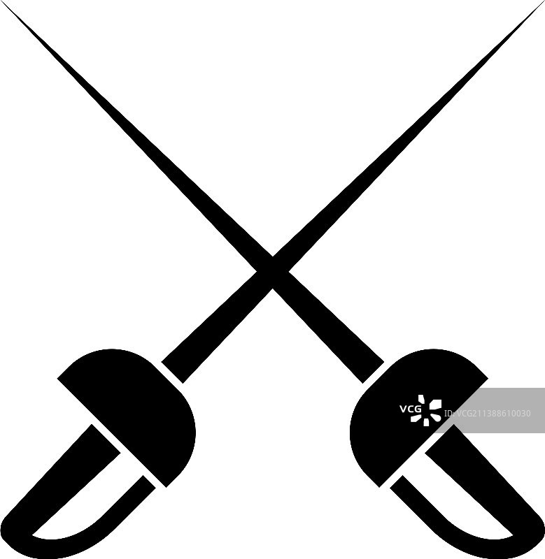 击剑剑图标设计模板（已隔离）图片素材