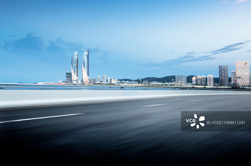 厦门滨海城市道路图片素材