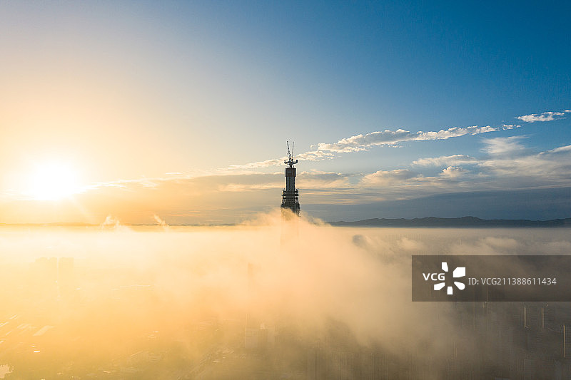 成都城市建筑航拍图片素材