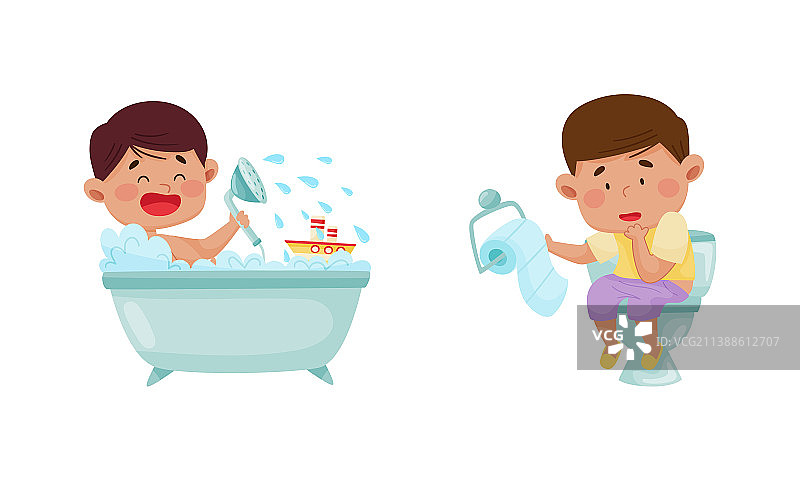 快乐儿童日常生活系列：小男孩图片素材