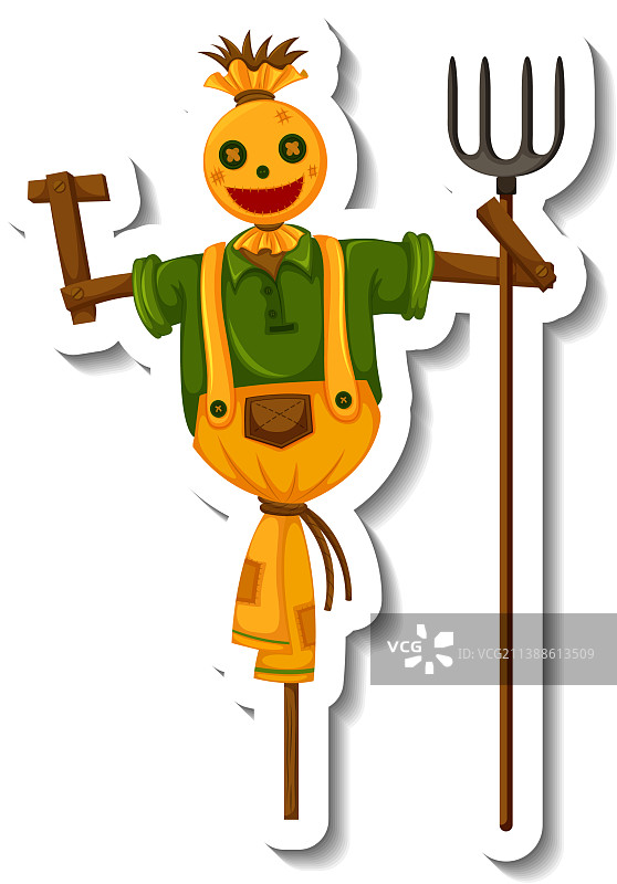 卡通风格的稻草人图片素材