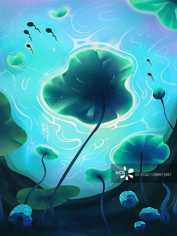 小暑海报图片素材