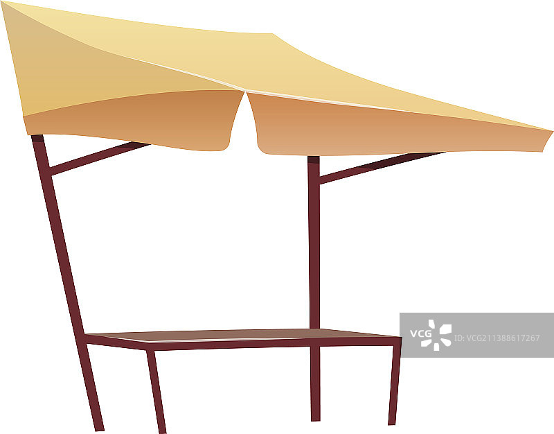 户外市场遮阳篷卡通空旷街道图片素材