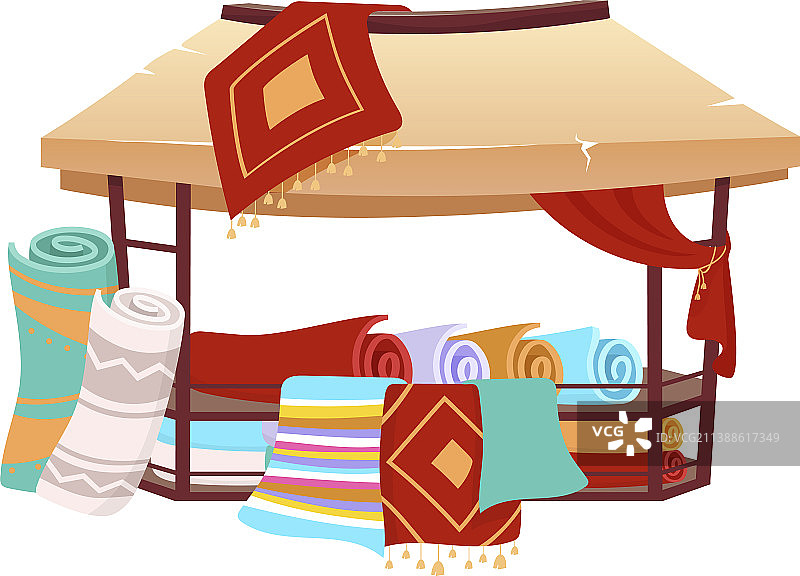 土耳其手工Souk贸易帐篷图片素材