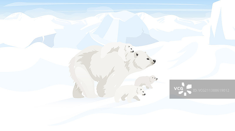 北极扁平南极极地景观图片素材