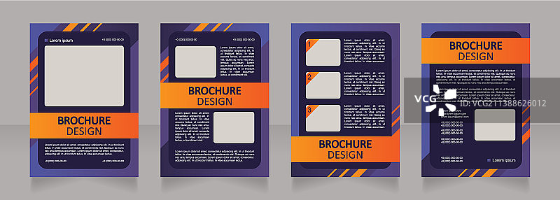 交易账户空白宣传册布局设计图片素材
