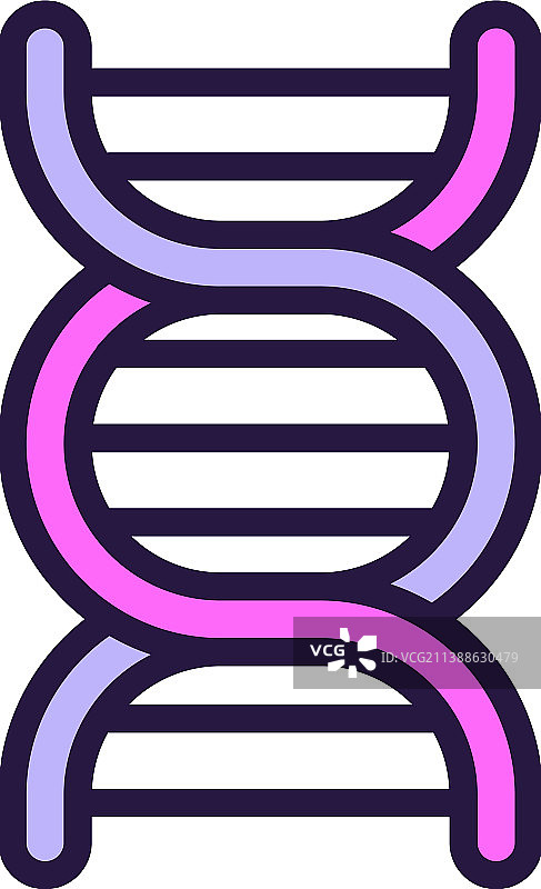 生物DNA图标轮廓遗传实验室图片素材