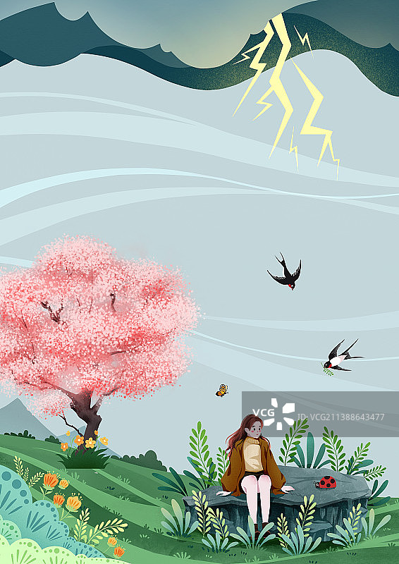 惊雷起万物始图片素材