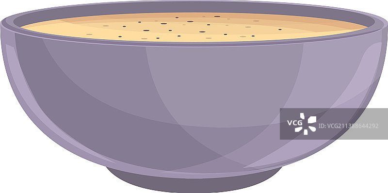 奶油蔬菜汤餐食卡通图标图片素材