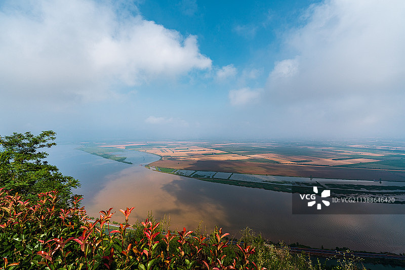 雨后黄河多灿烂图片素材