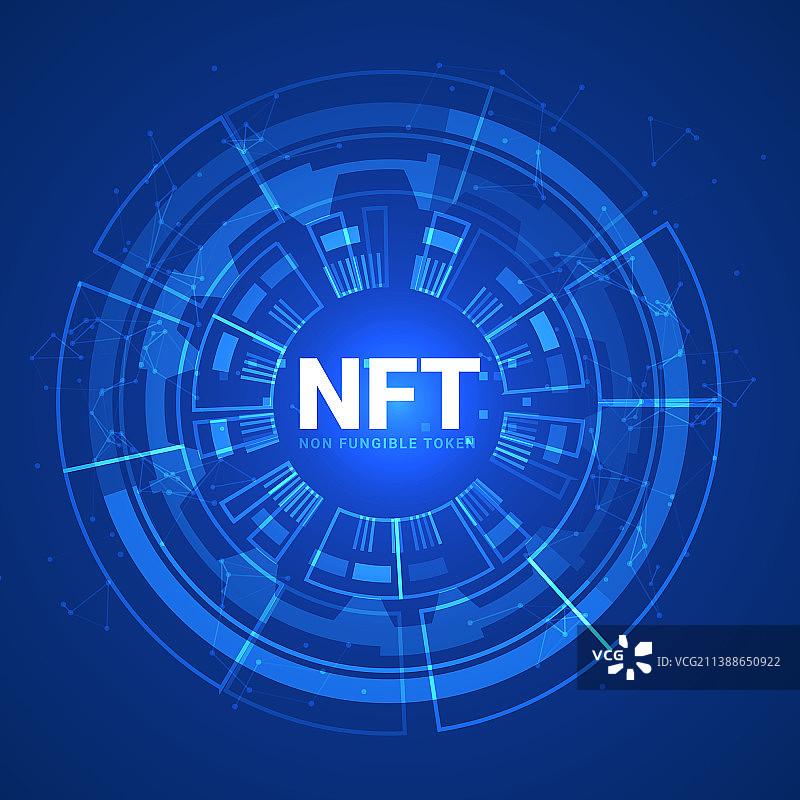 NFT代币非同质化数字货币图片素材
