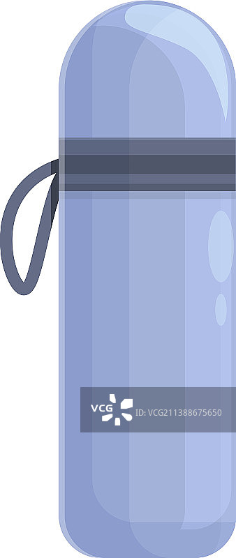 冰钓保温瓶卡通图标图片素材