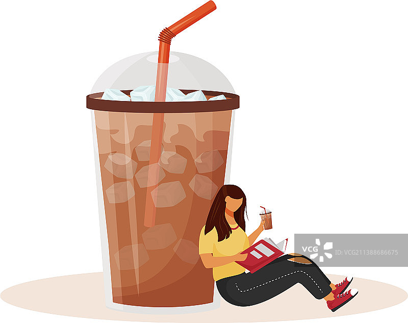 夏季咖啡馆冰镇美式概念图图片素材