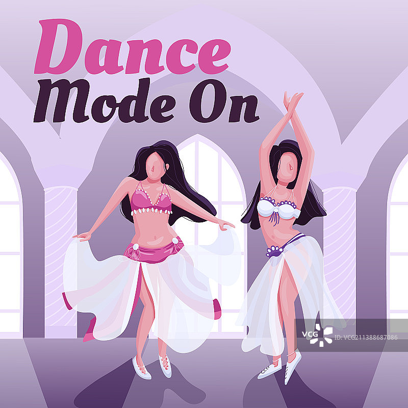 异域东方舞者社交媒体帖子图片素材